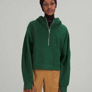 Lululemon Scuba Oversized Half-Zip Hoodie Everglade Green XS/S